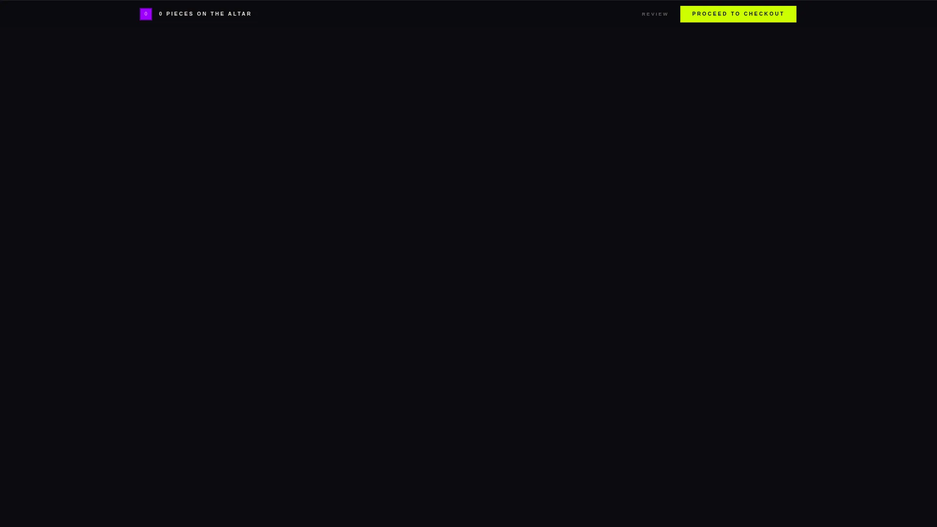 Brutalist Dark Academia Jewelry Landing Page