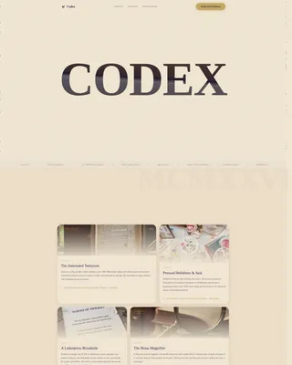 Dark Academia Subscription Box Landing Page Template