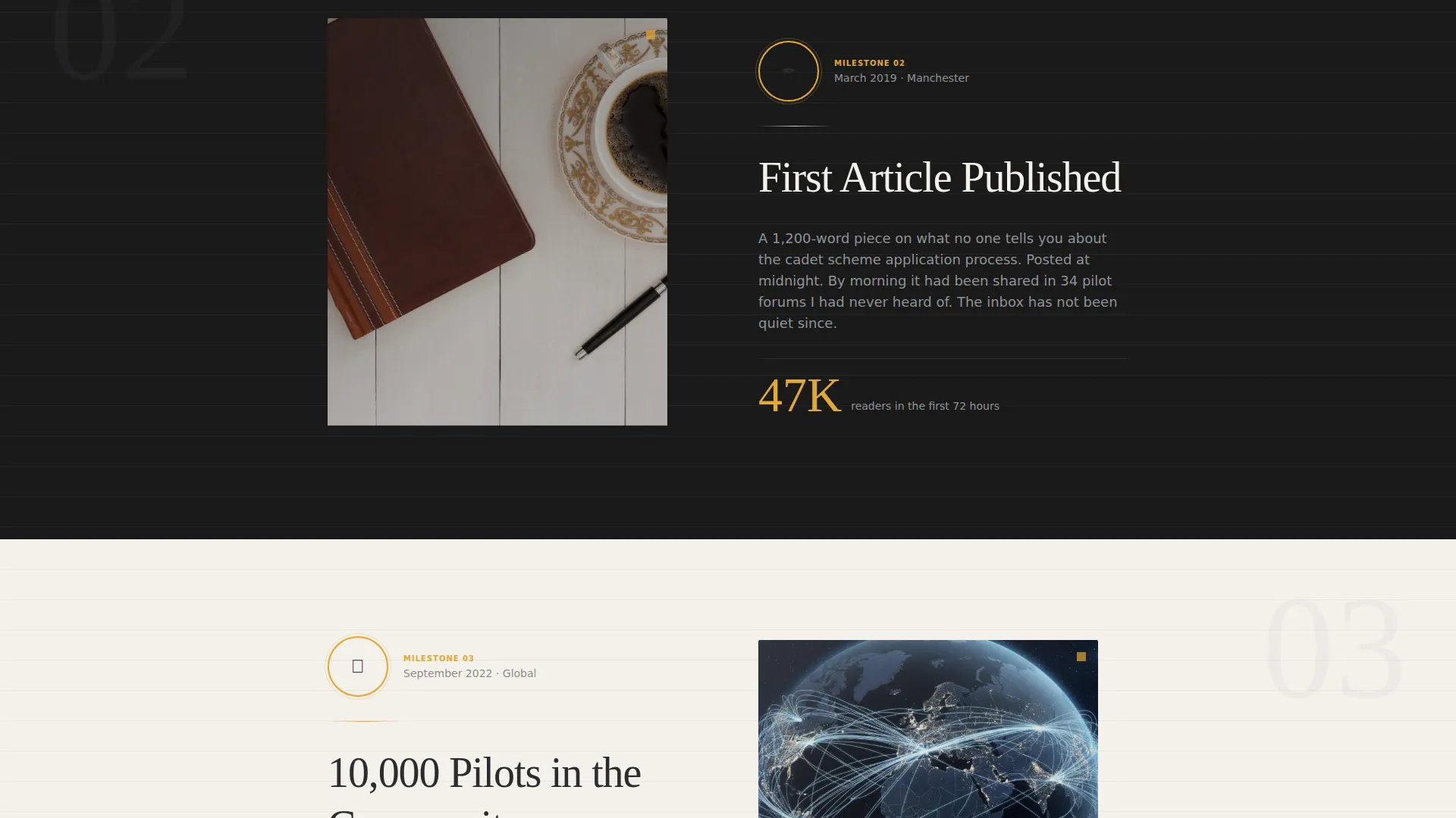 Pilot Profile Advanced Pre-Launch Website Template