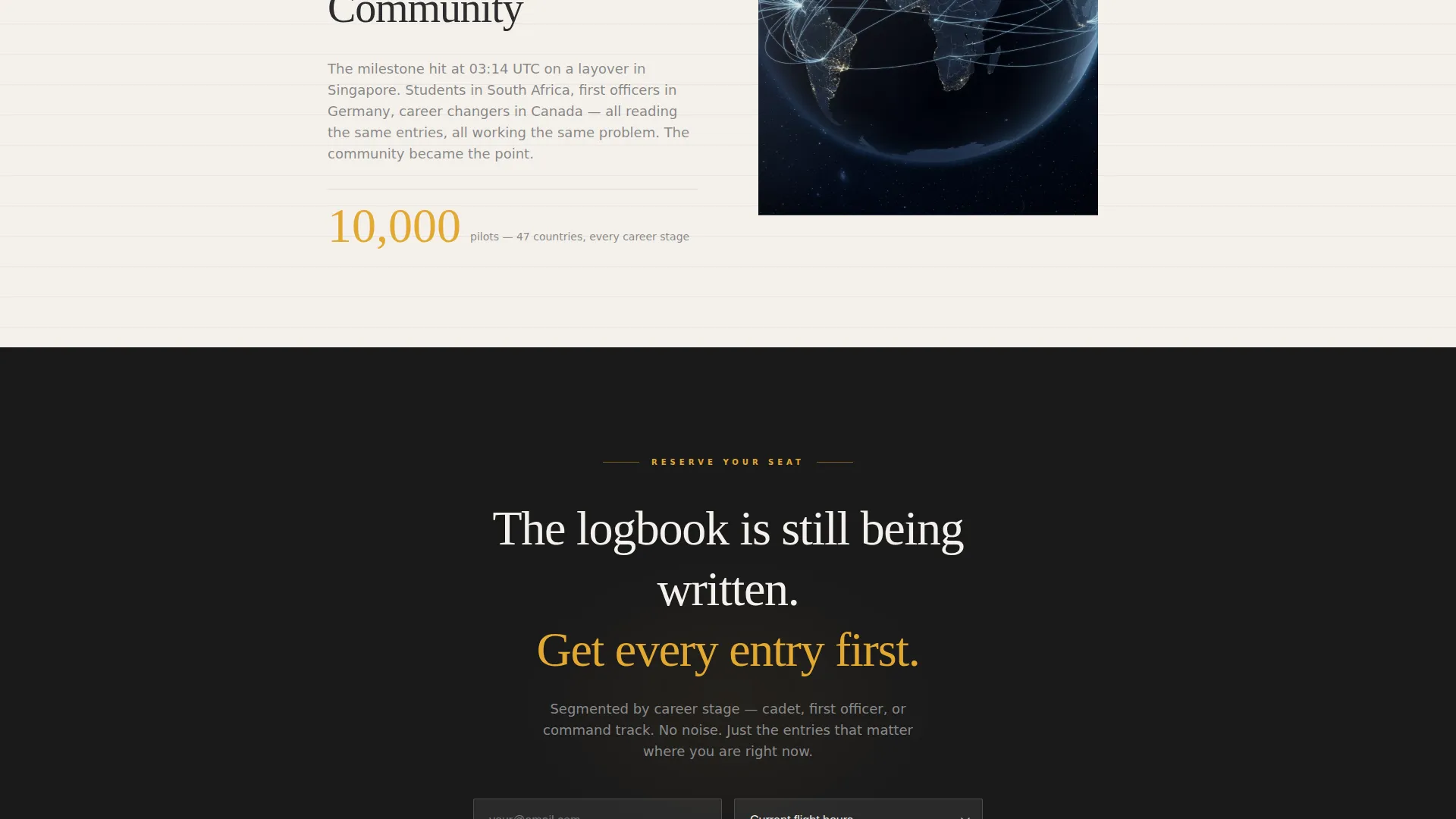 Pilot Profile Advanced Pre-Launch Website Template