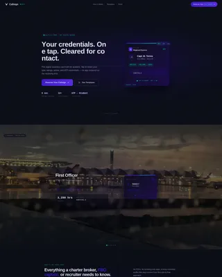 Pilot Profile Complete Pre-Launch Website Template