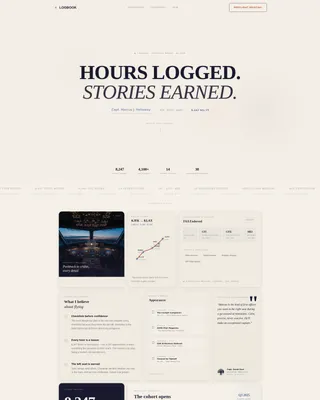 Pilot Profile Booking Website Template