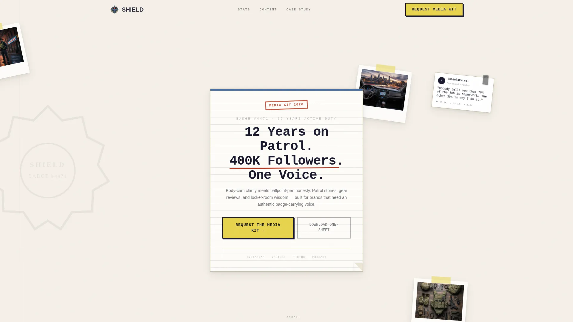 Police Officer Profile Reviews Website Template