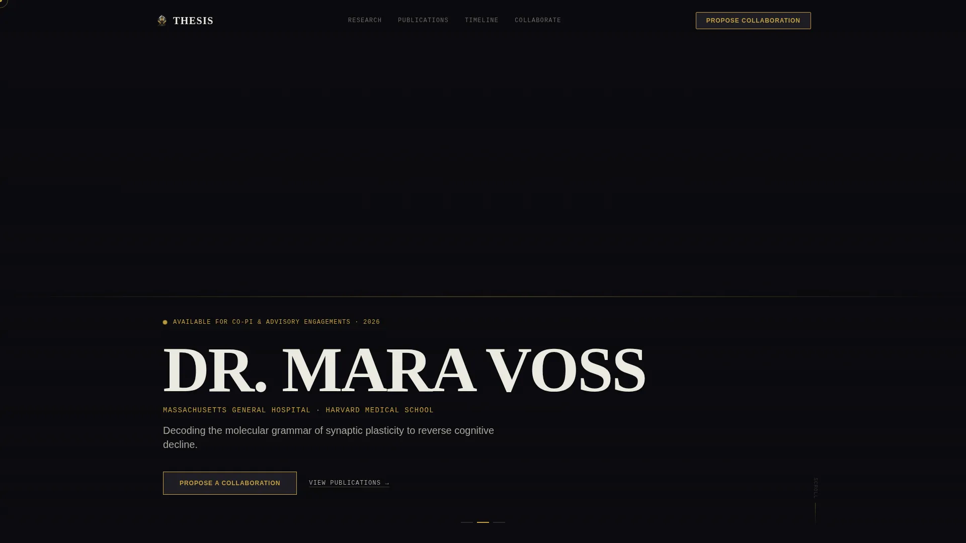 Academic & Research Profile Professional Website Template