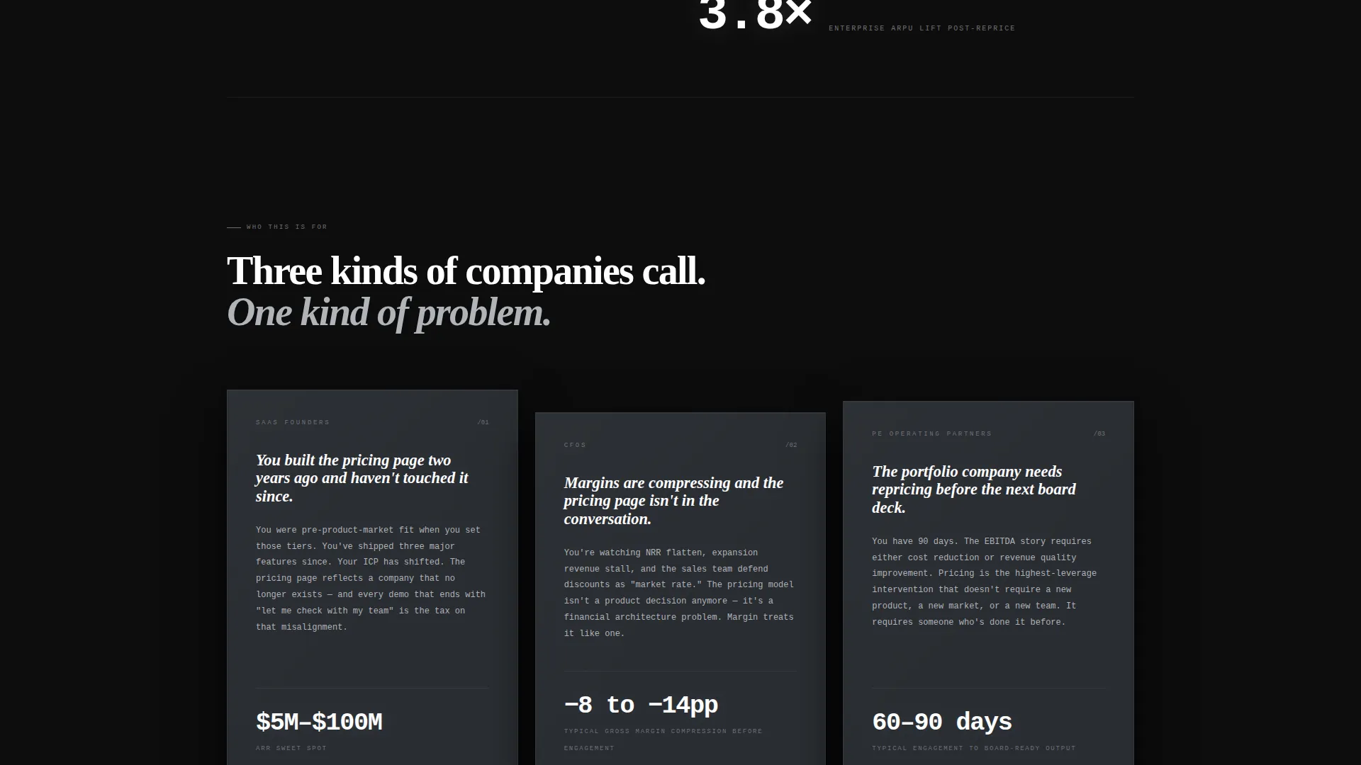 Research & Strategy Agency Pricing Website Template
