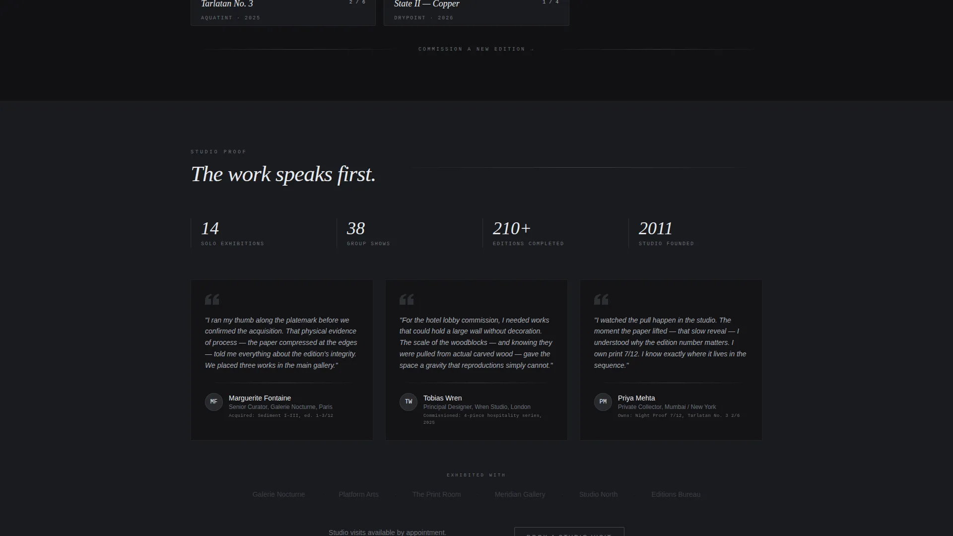 Printmaker Portfolio Professional Website Template