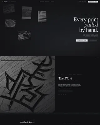 Printmaker Portfolio Professional Website Template