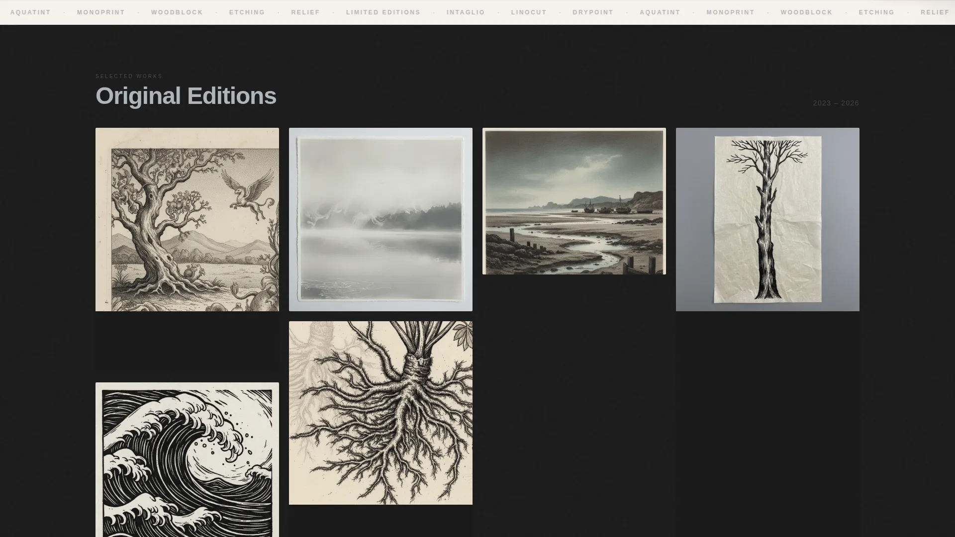 Printmaker Portfolio Portfolio Website Template