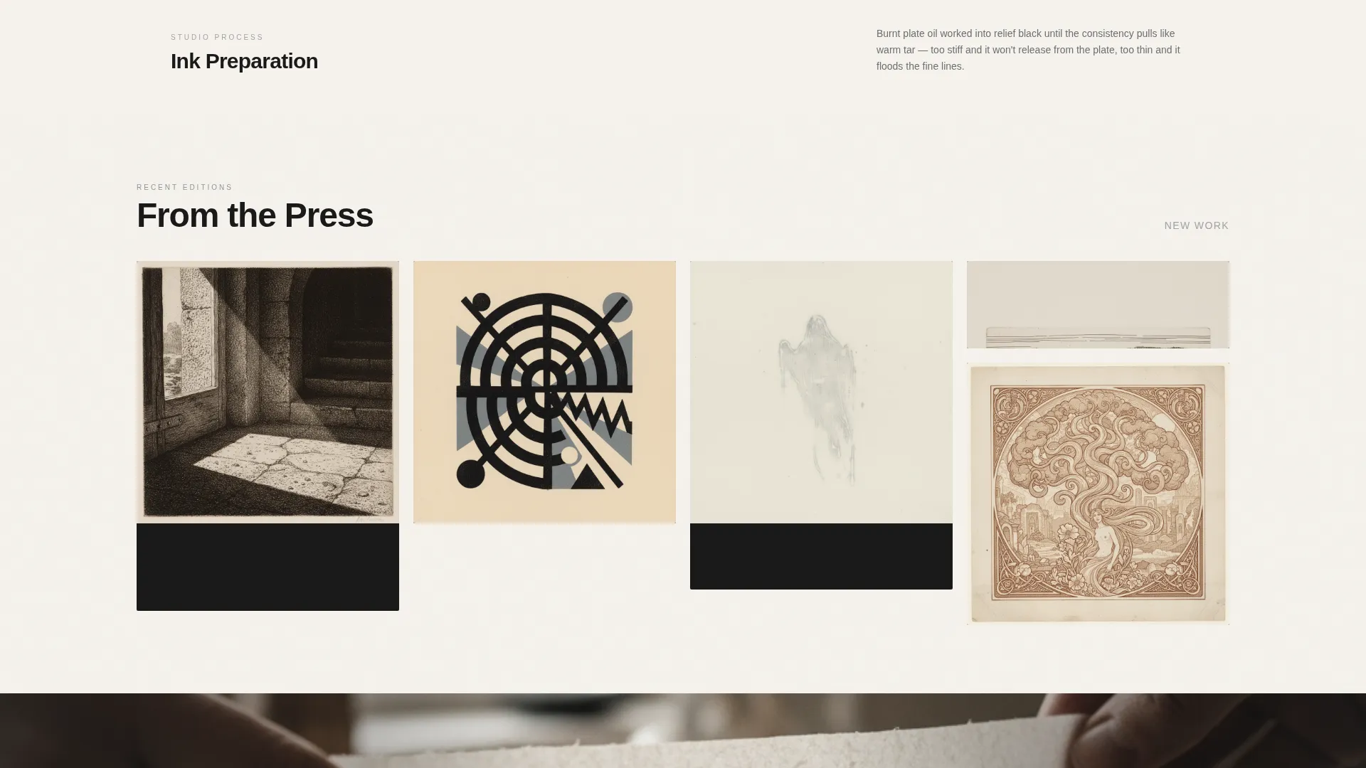 Printmaker Portfolio Portfolio Website Template