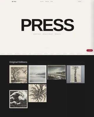 Printmaker Portfolio Portfolio Website Template