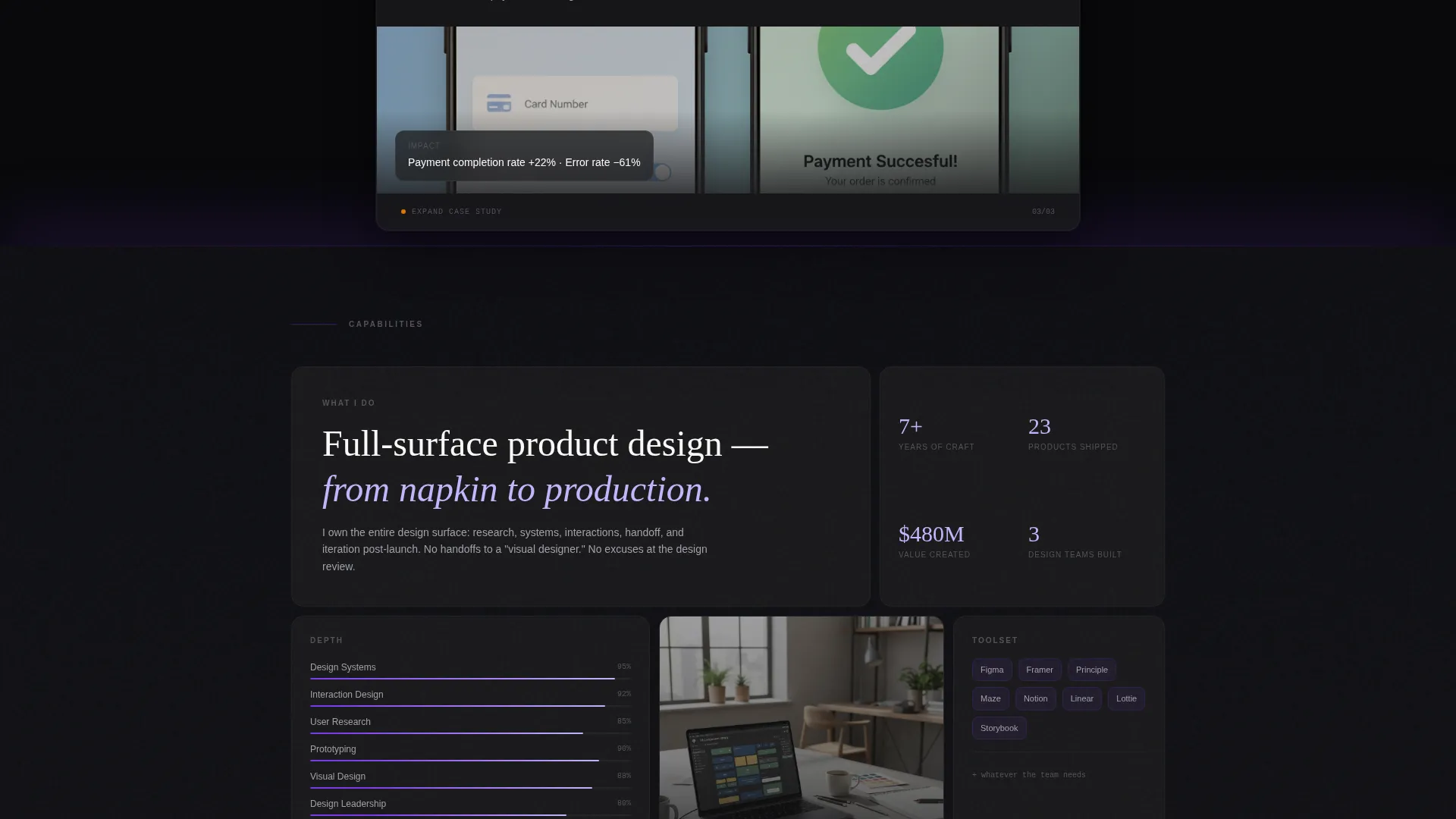 Product Designer Portfolio Specialist Careers Website Template