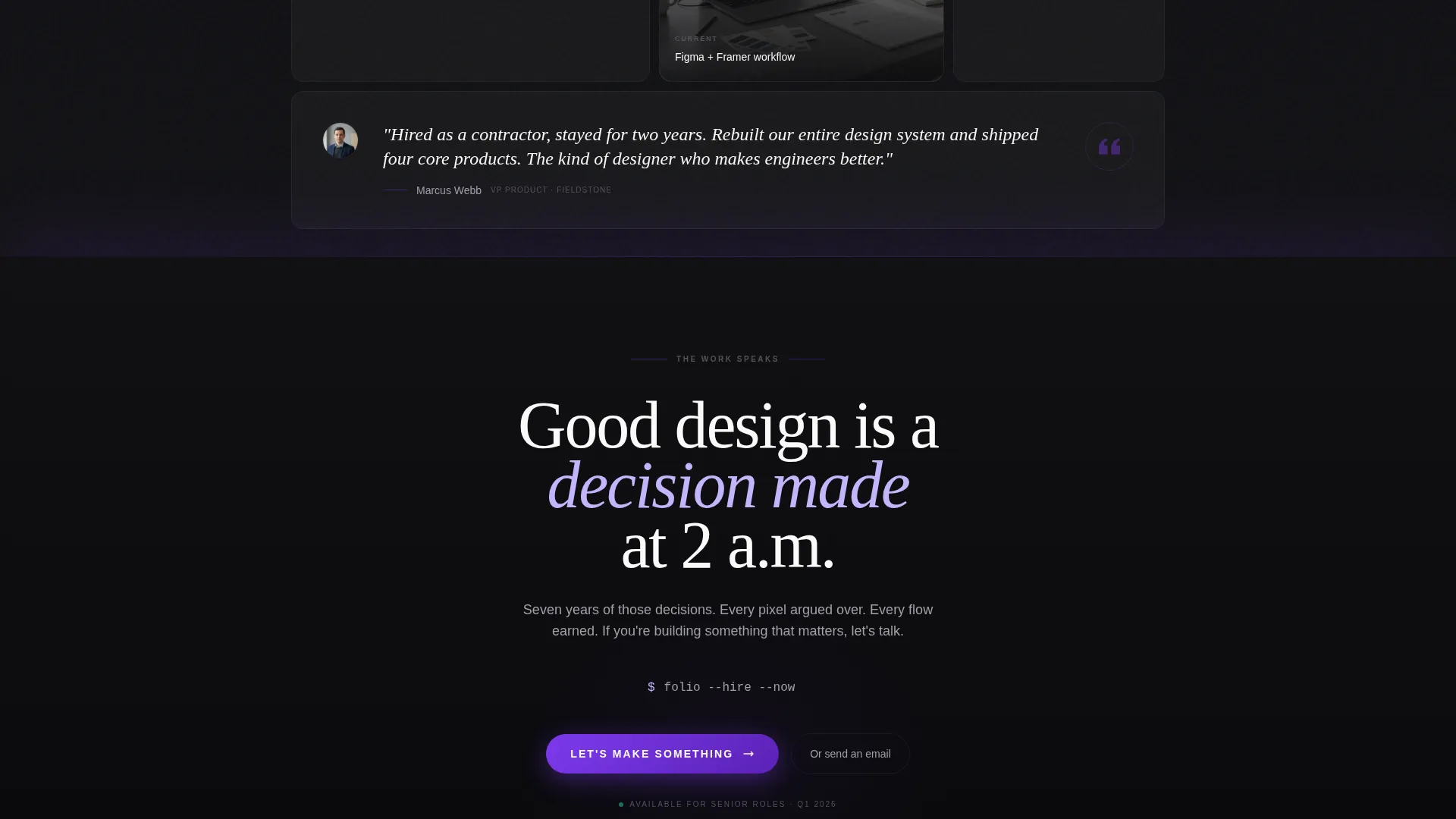 Product Designer Portfolio Specialist Careers Website Template