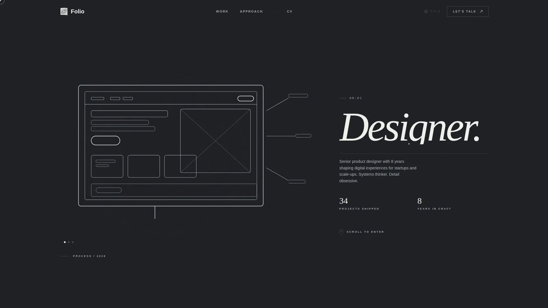 Product Designer Portfolio Careers Website Template