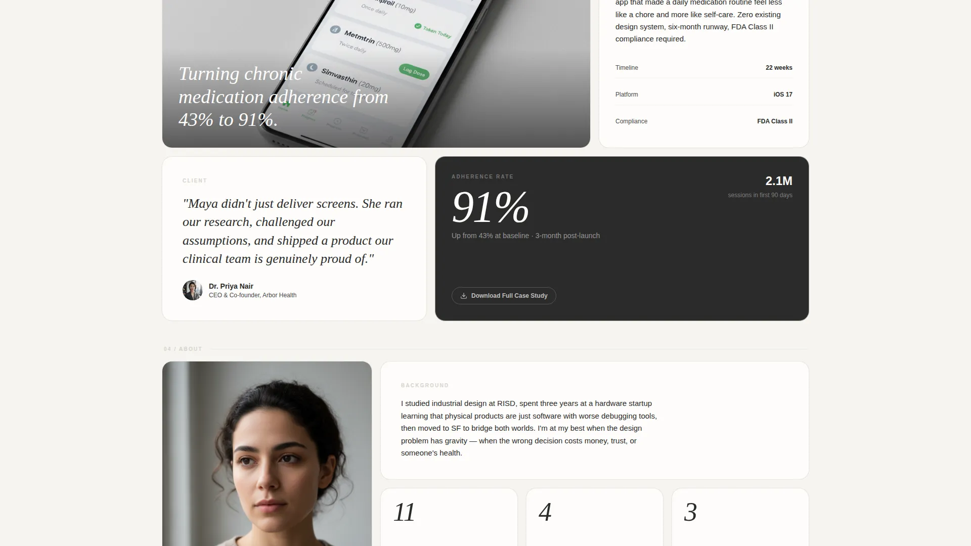 Product Designer Portfolio Booking Website Template