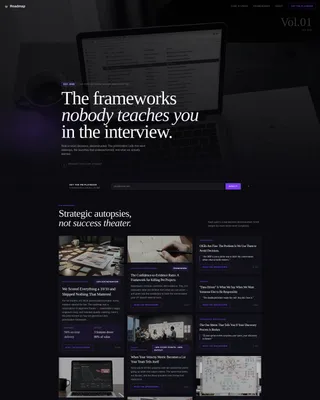 Product Manager Profile Portfolio Website Template