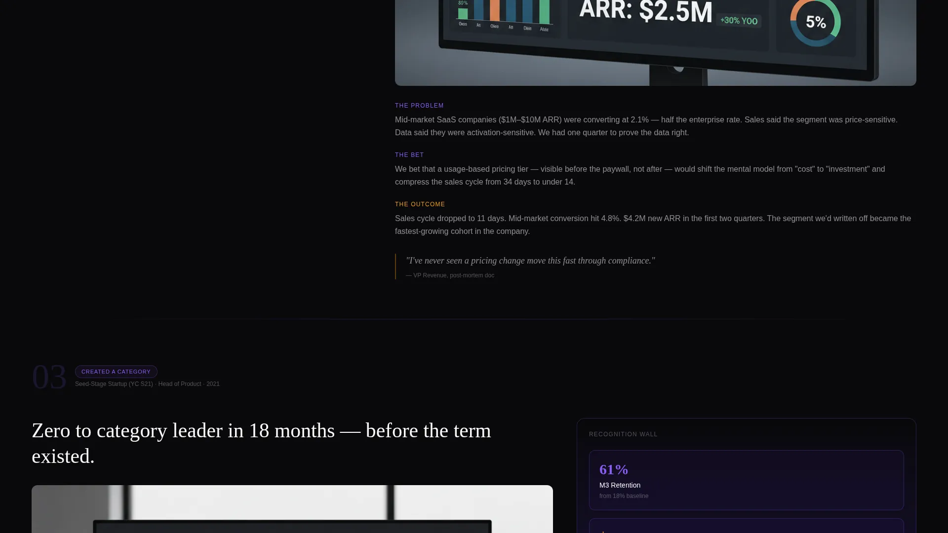 Product Manager Profile Pre-Launch Website Template