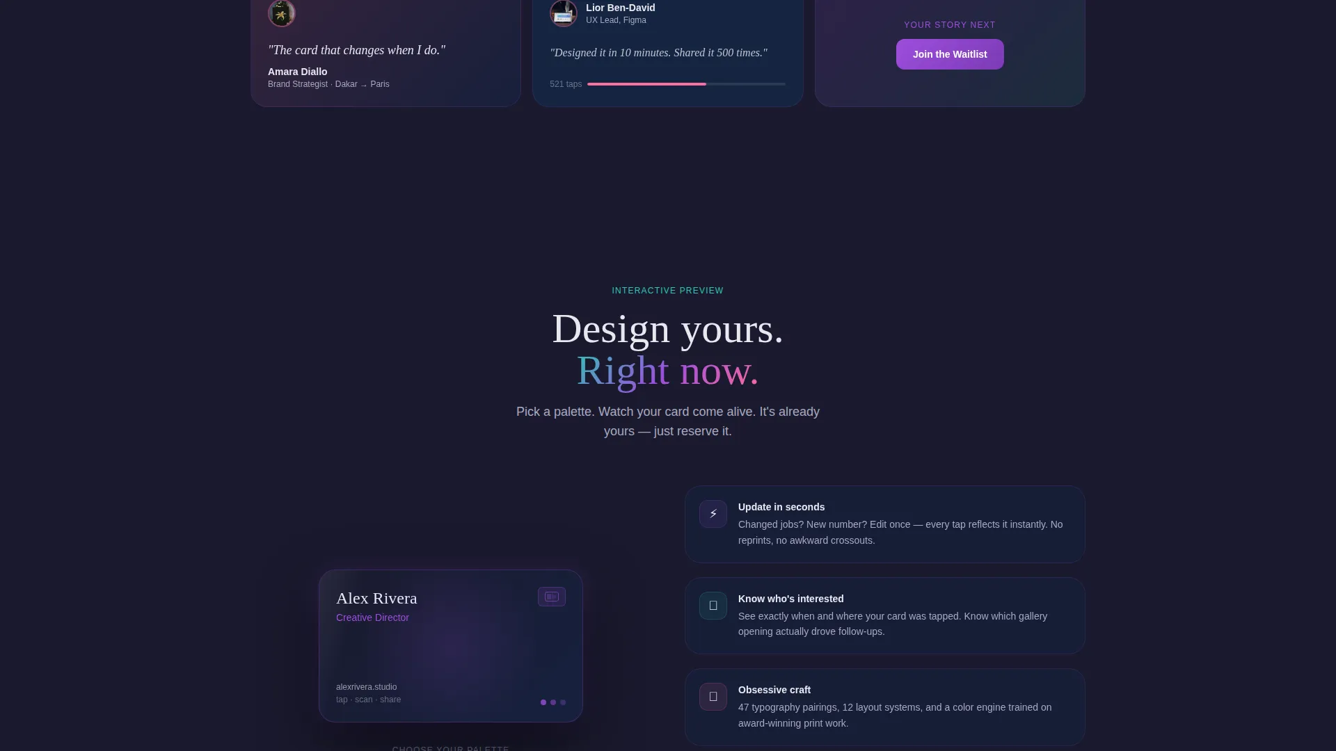 Digital Business Card Specialist Pre-Launch Website Template