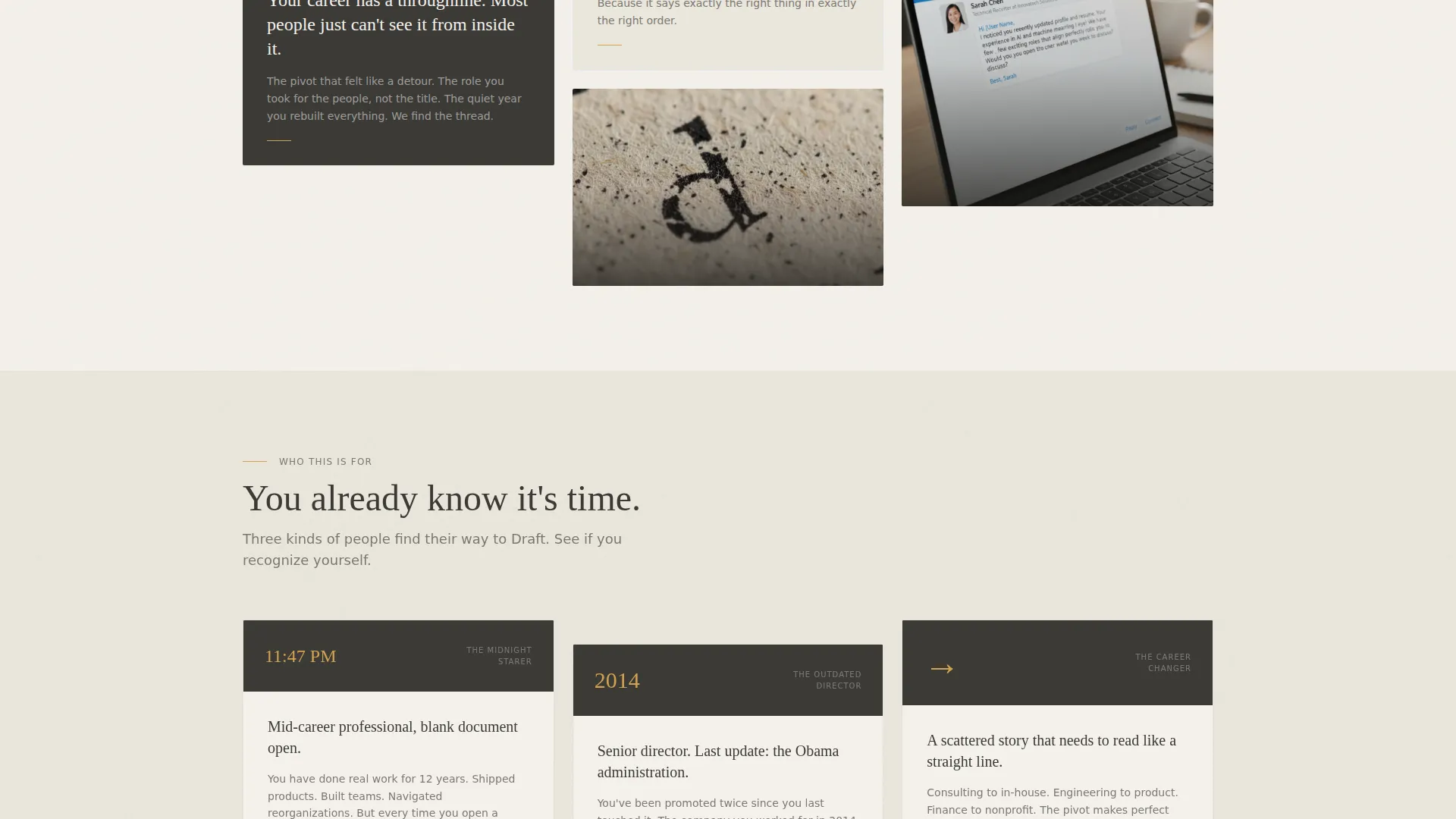 Compelling Resume Landing Page Template