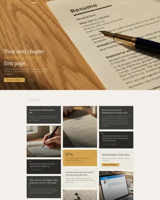 Compelling Resume Landing Page Template