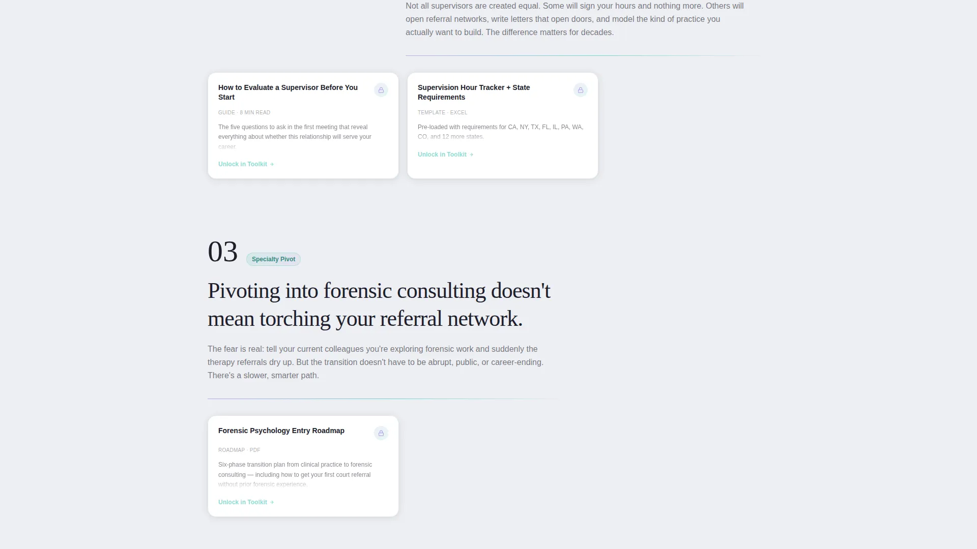 Psychologist Career Blog Landing Page Template