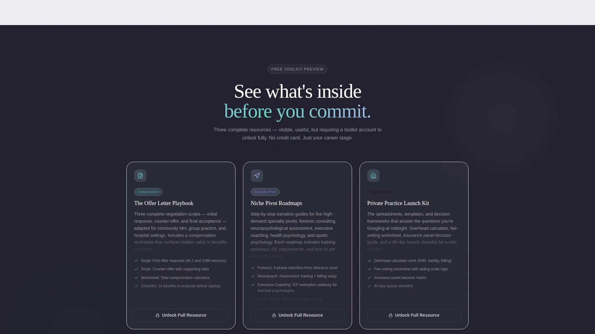 Psychologist Career Blog Landing Page Template