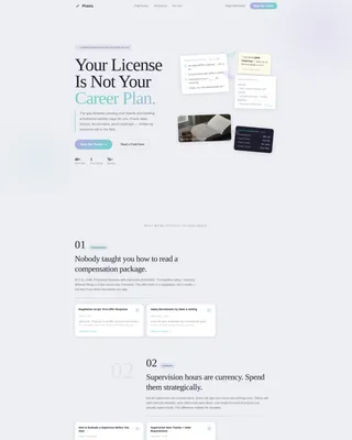 Psychologist Career Blog Landing Page Template