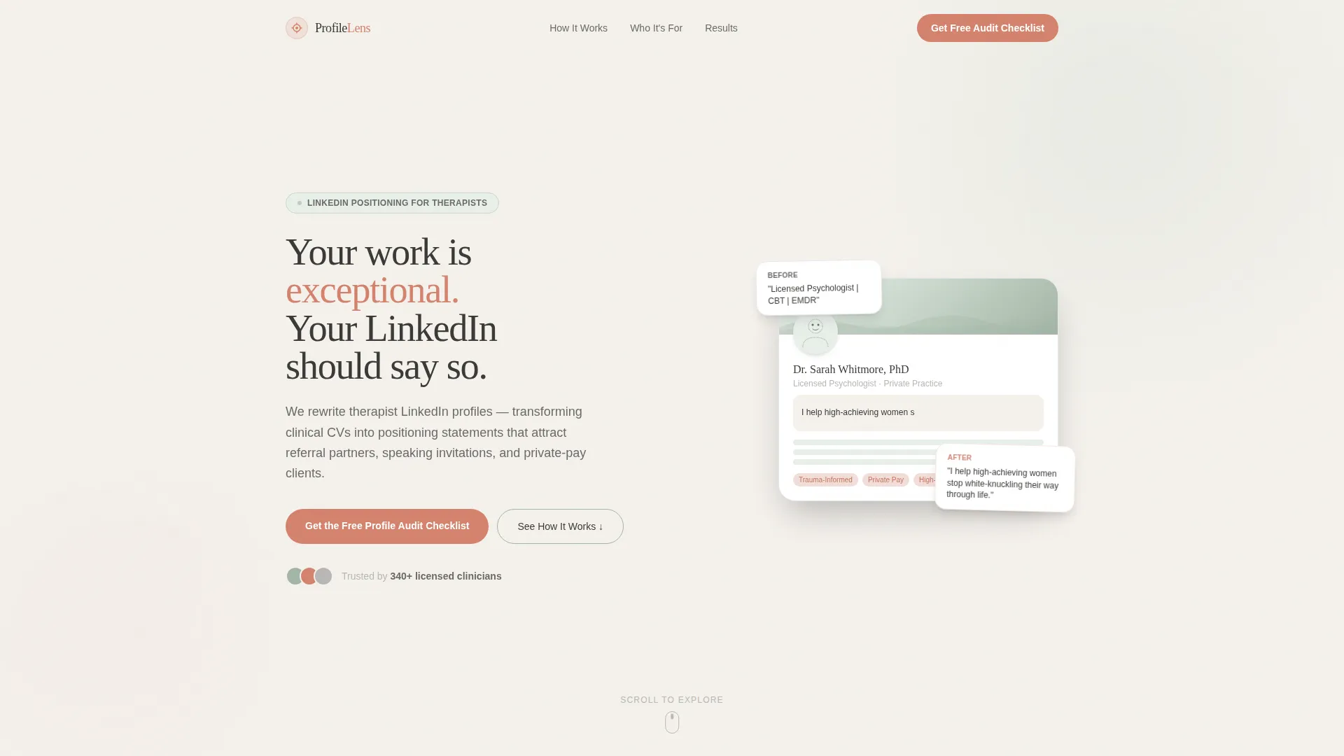 Psychologist Profile Directory Website Template