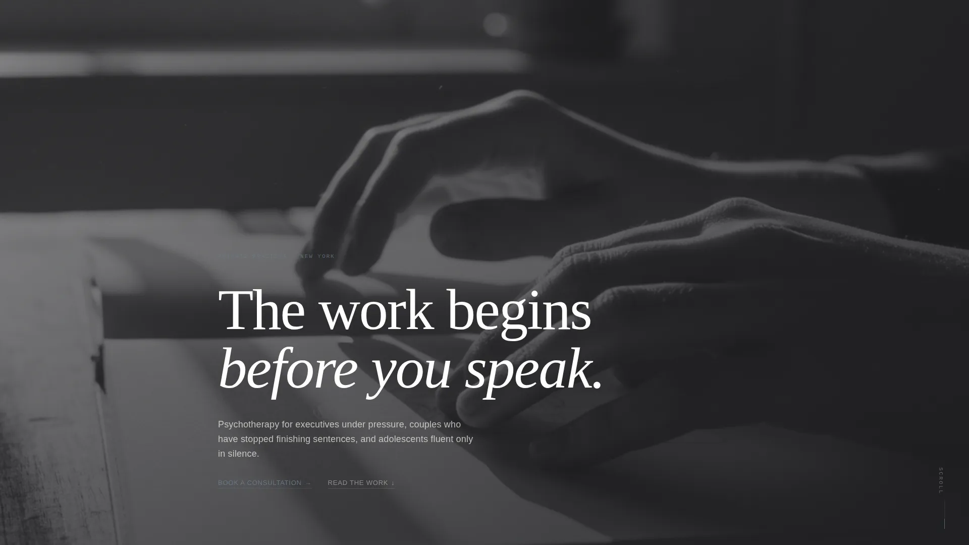 Psychologist Profile Portfolio Website Template