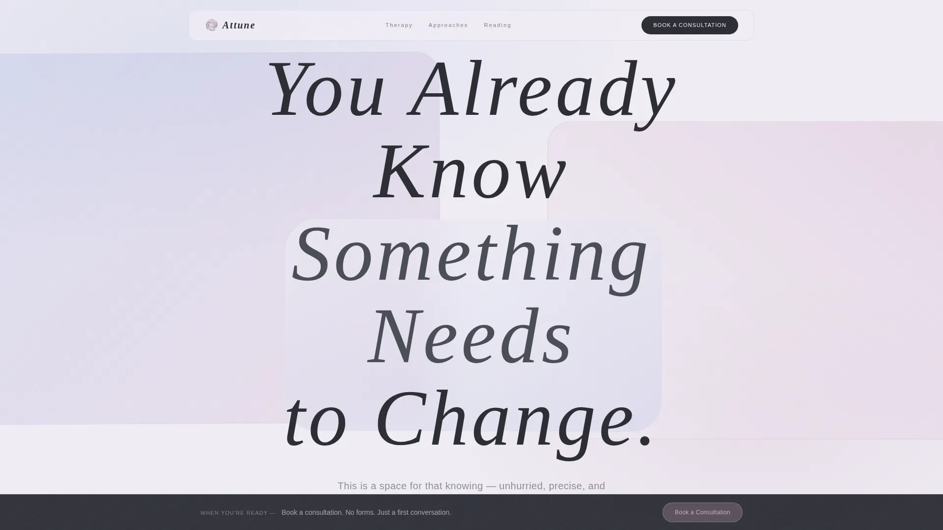 Serene Psychologist Portfolio Landing Page Template