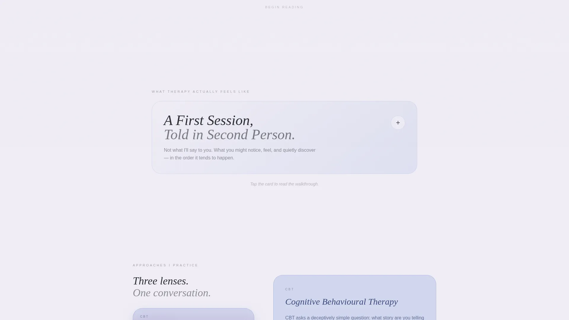 Serene Psychologist Portfolio Landing Page Template