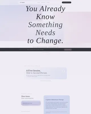 Serene Psychologist Portfolio Landing Page Template