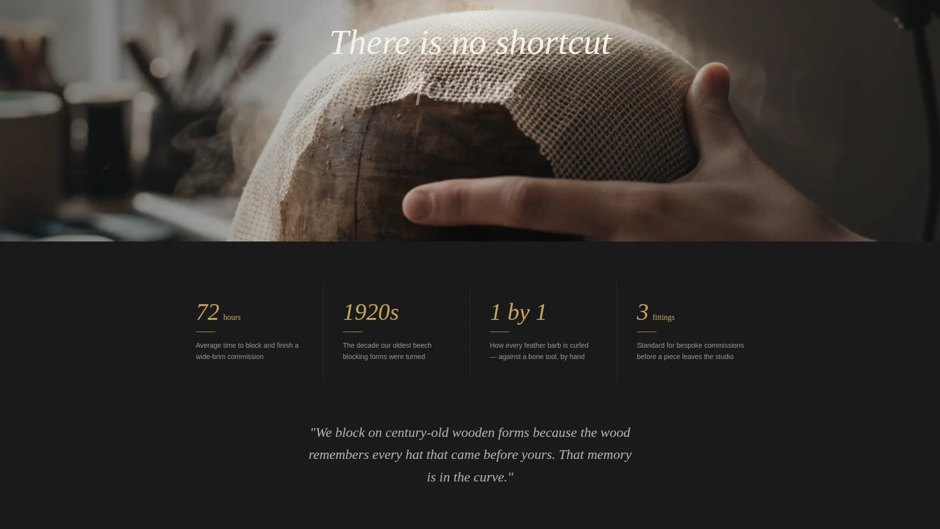 Elegant Millinery & Fascinator Landing Page Template