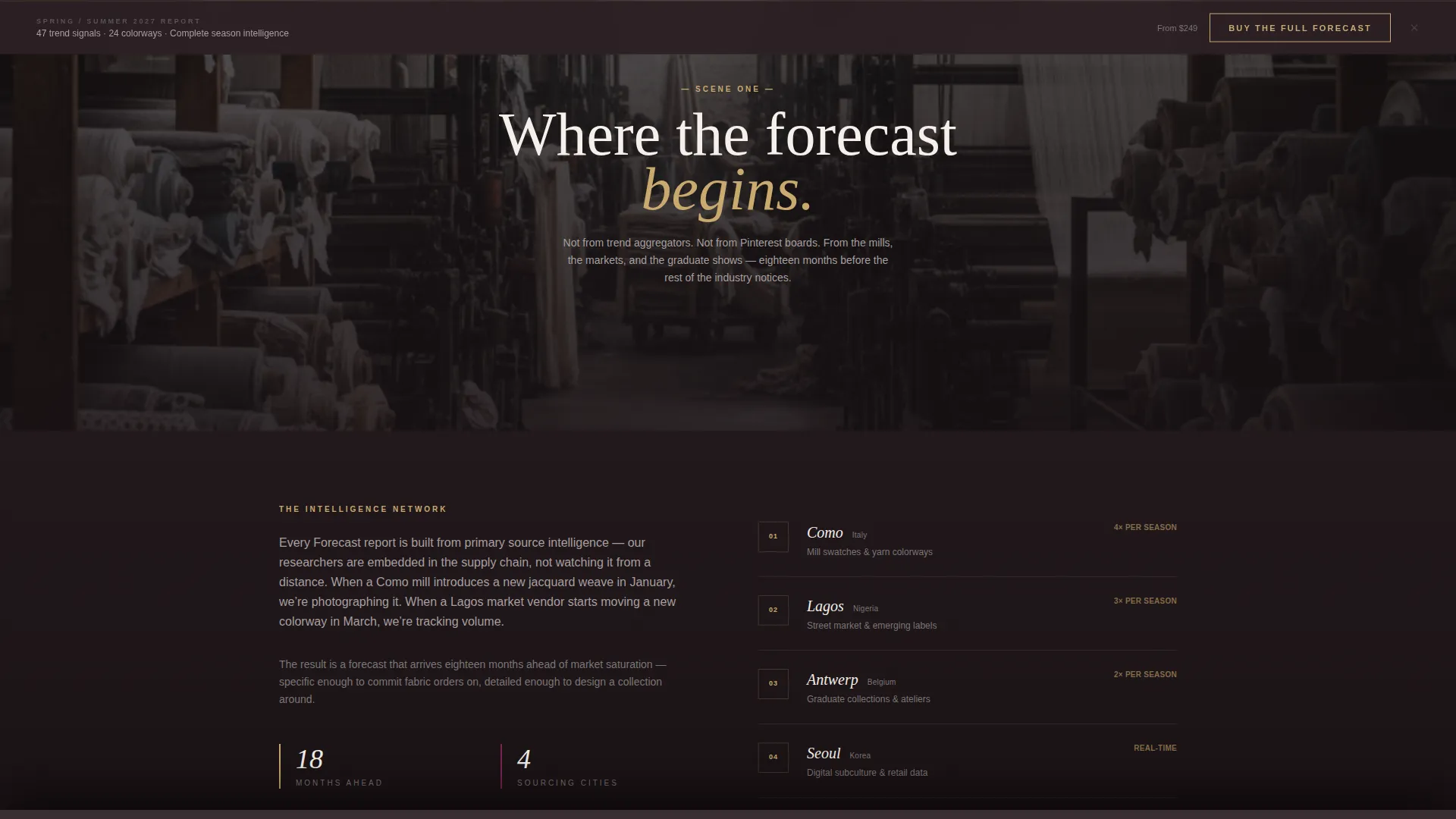 Specialist Fashion Tech & Innovation Pricing & Packages Website Template