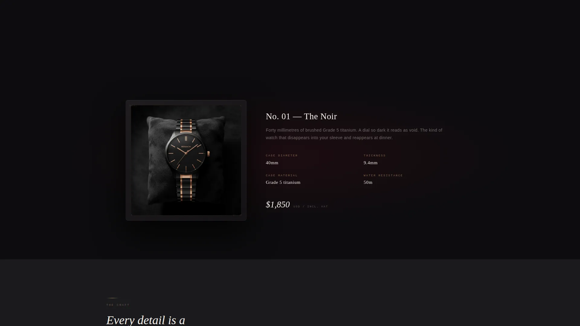Luxe Watch Landing Page Template for Brand Launches