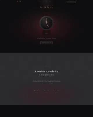Luxe Watch Landing Page Template for Brand Launches
