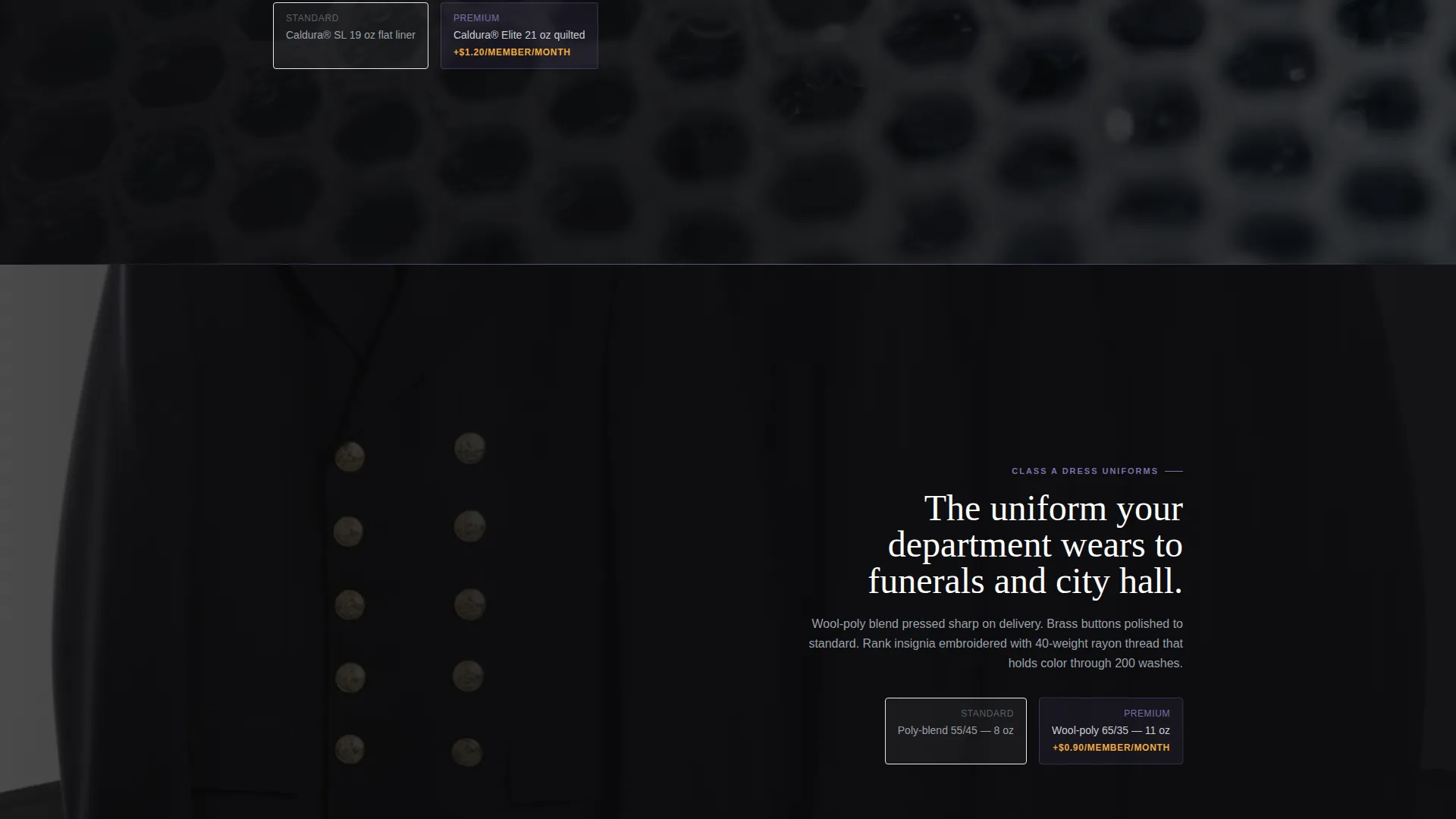 Fire & EMS Uniform Outfitter Landing Page Template