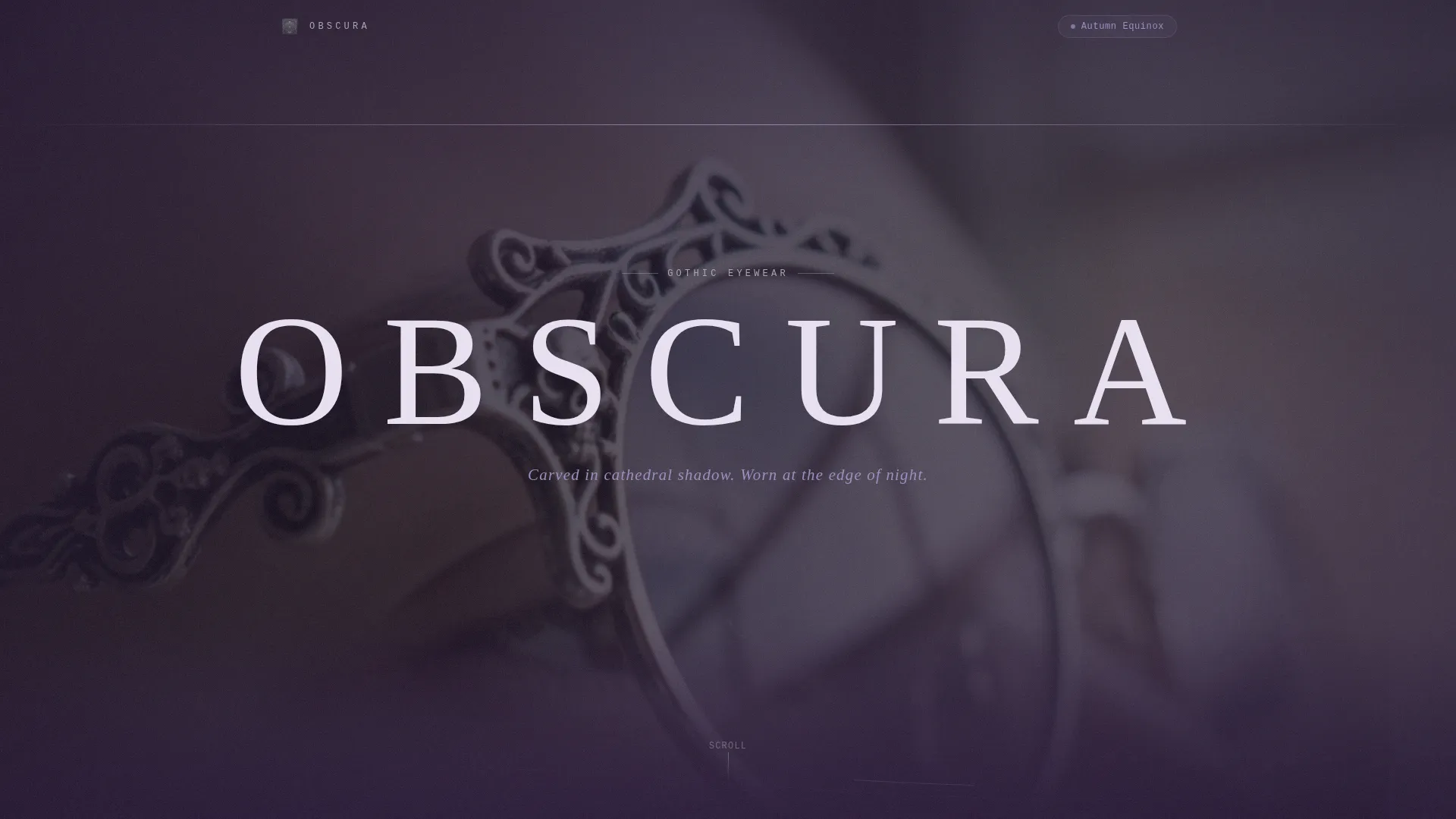 Gothic Eyewear Waitlist Landing Page Template