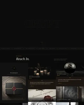Dark Gothic Subscription Box Landing Page Template