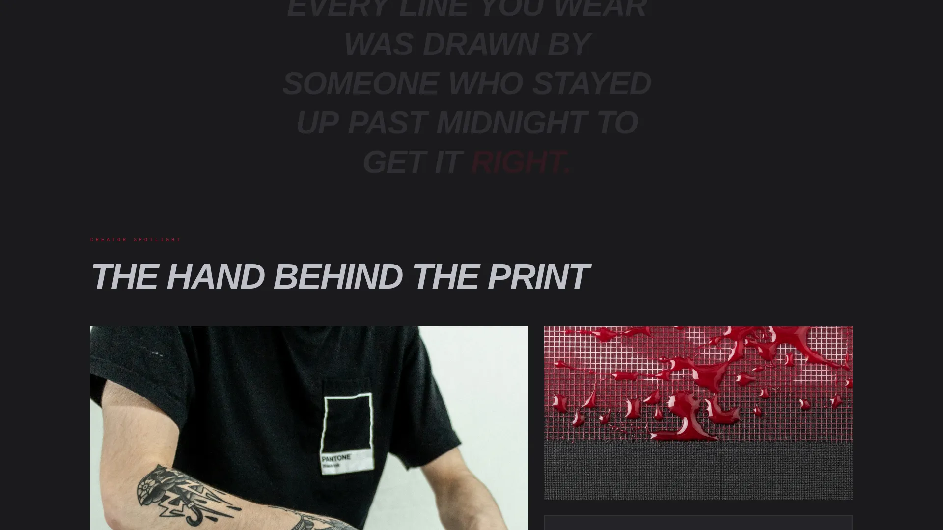 Bold Streetwear Landing Page Template for Print Brands