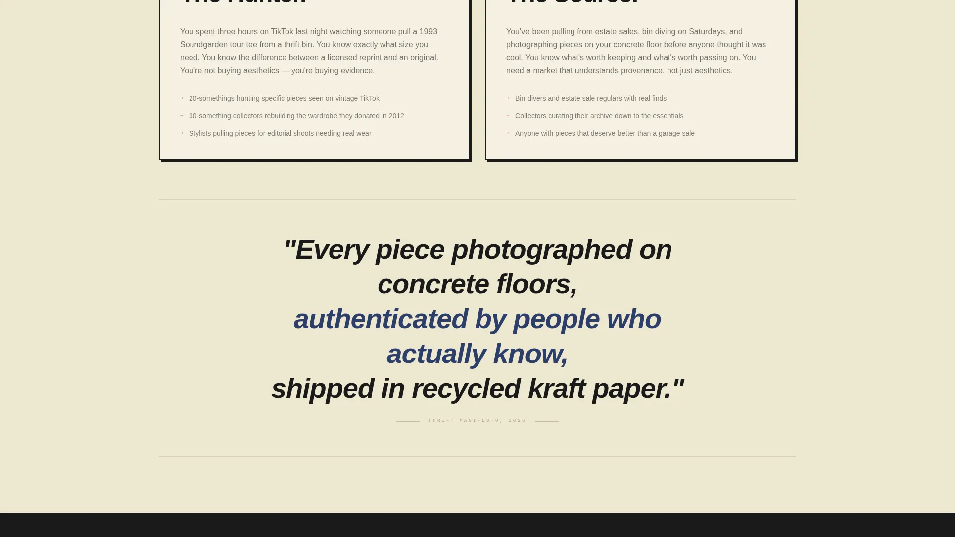Grunge Resale Coming Soon Landing Page Template