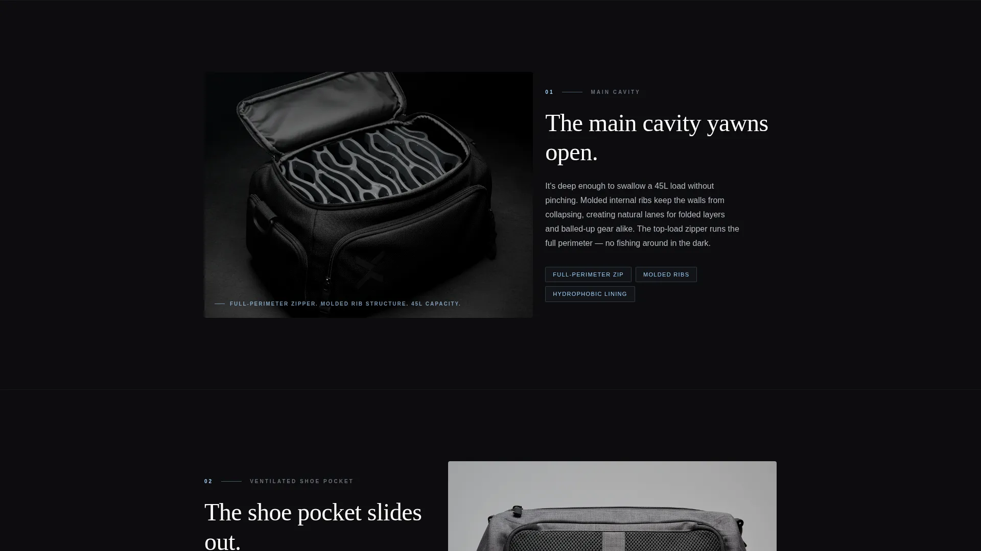 Bag & Luggage Brand Portfolio & Case Study Website Template