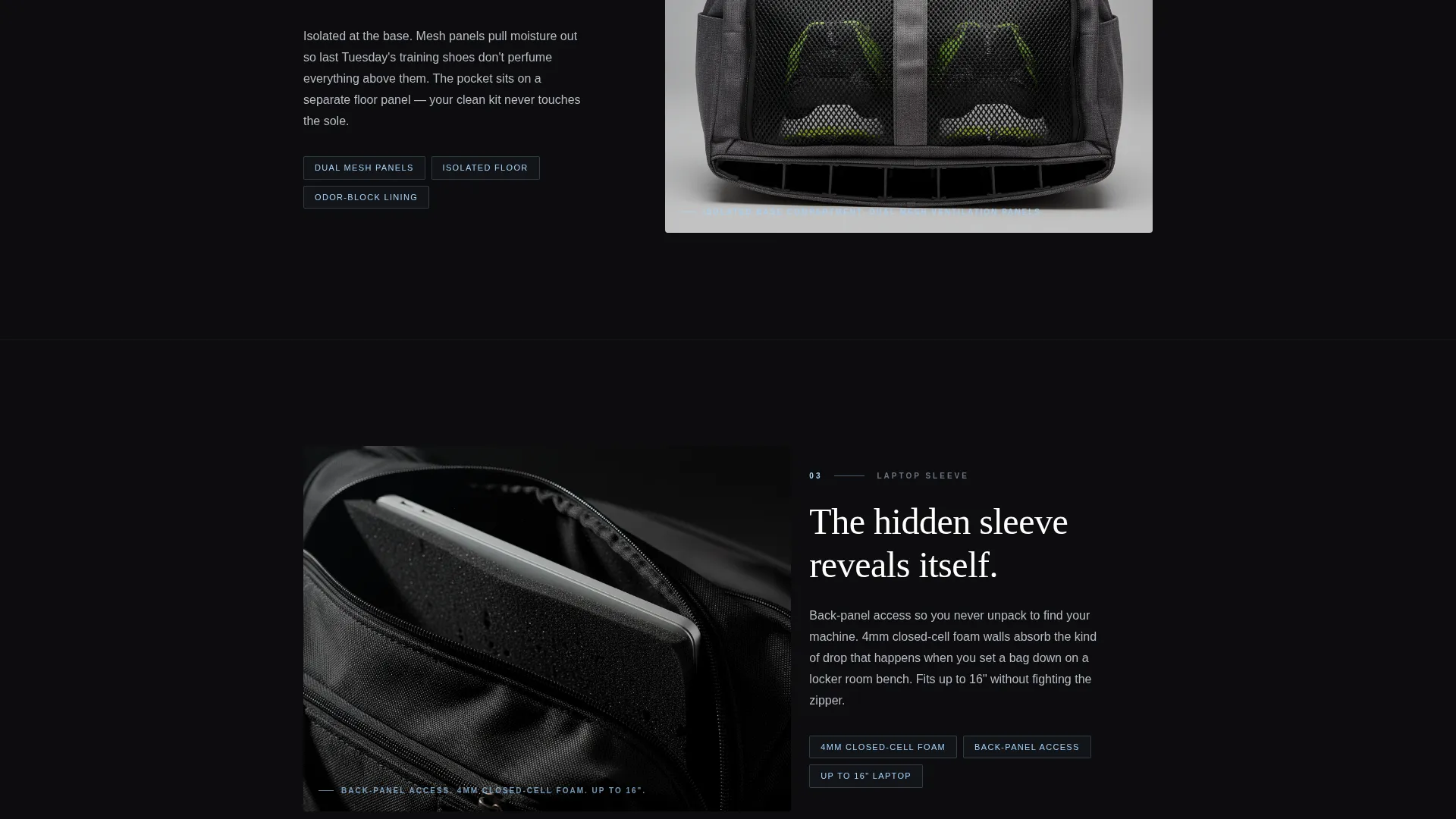 Bag & Luggage Brand Portfolio & Case Study Website Template