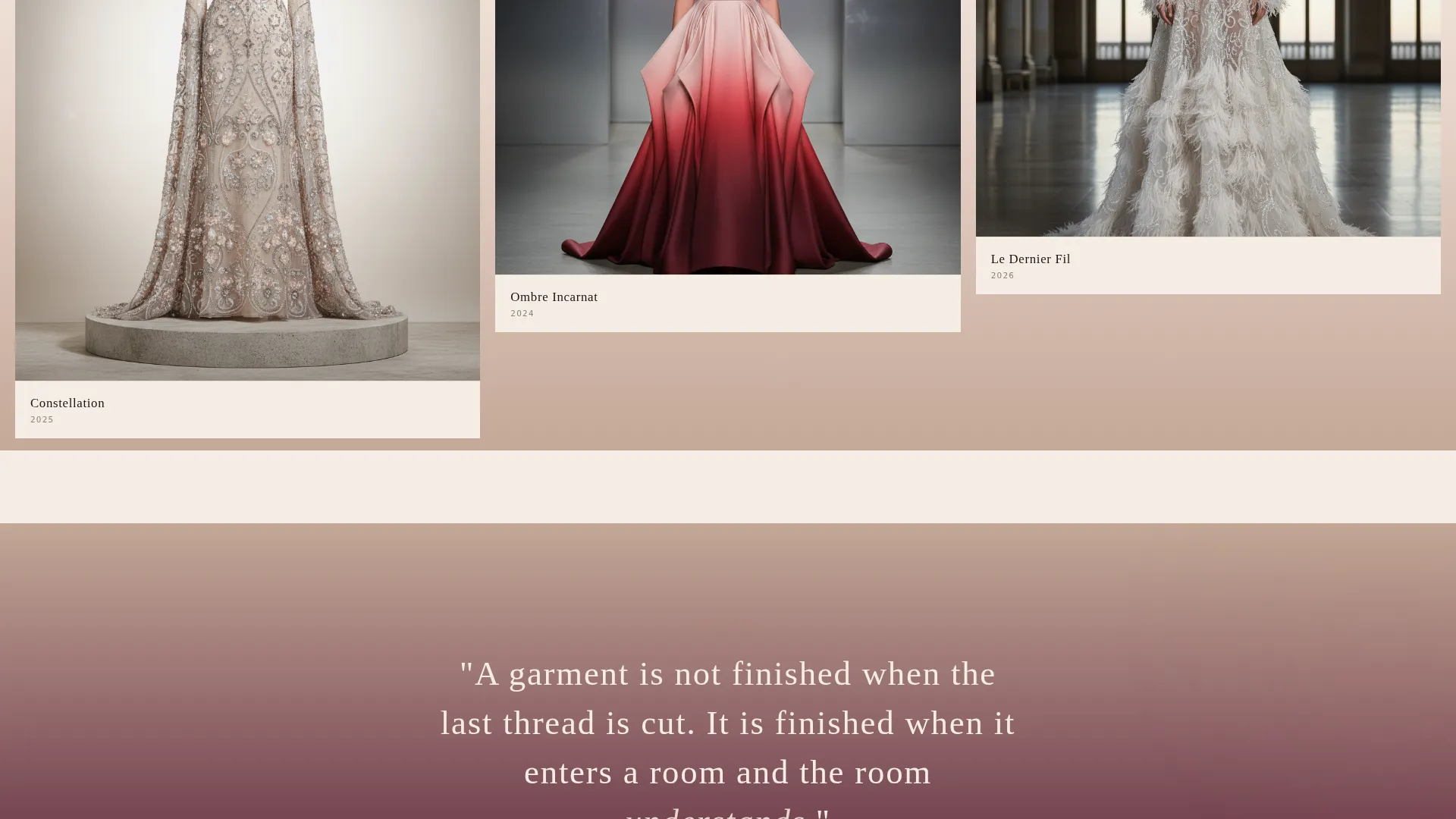 Haute Couture Landing Page Template