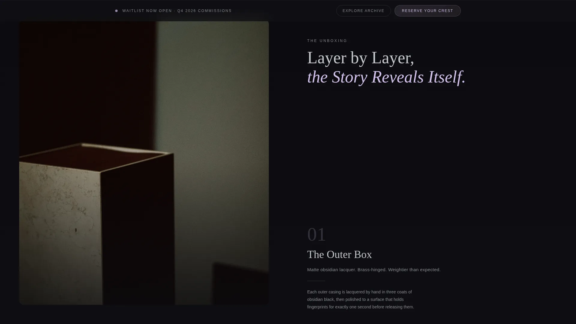 Heirloom Landing Page Template for Heritage Brands