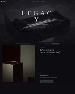 Heirloom Landing Page Template for Heritage Brands