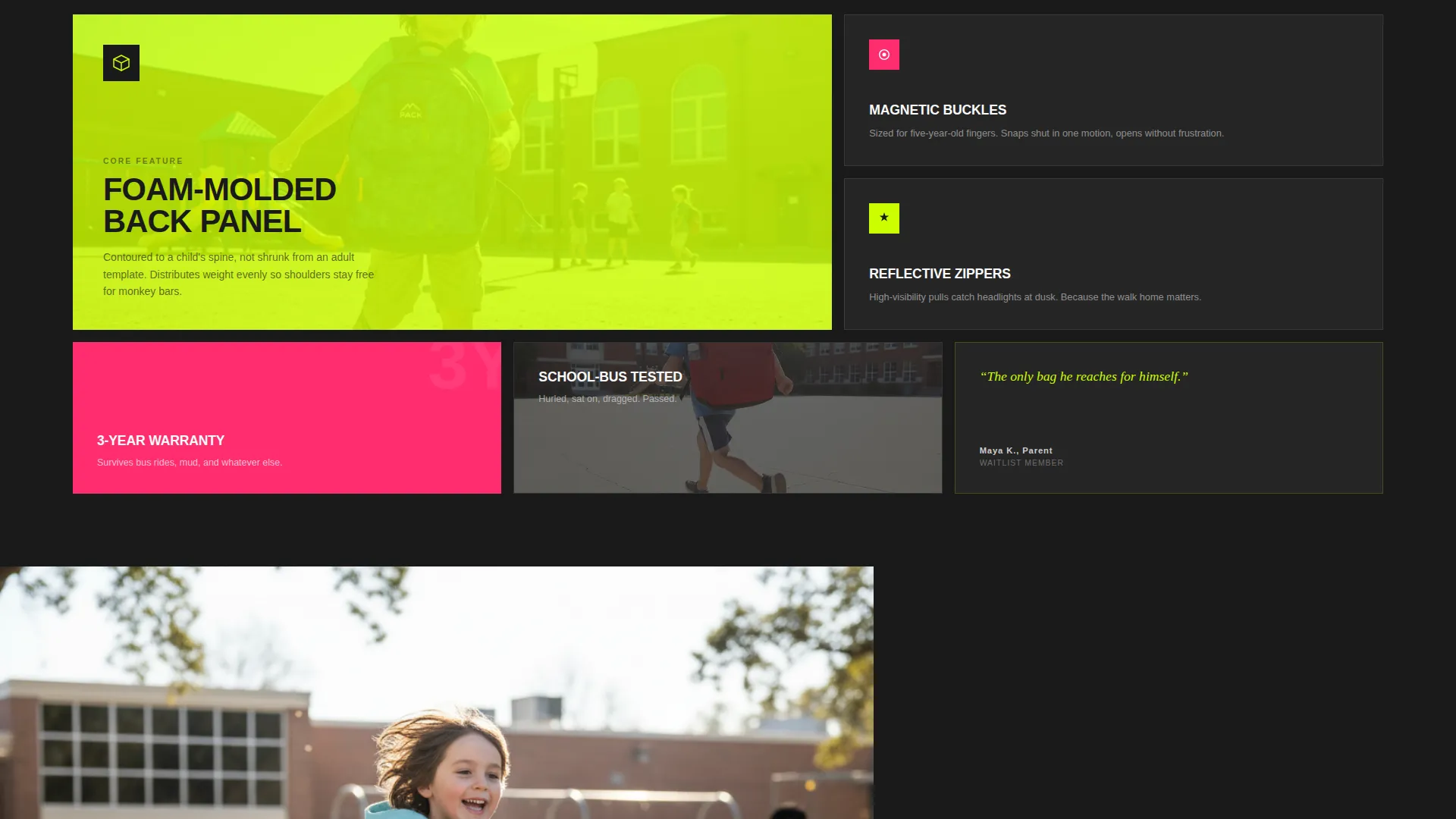 Bag & Luggage Brand Pre-Launch & Coming Soon Website Template