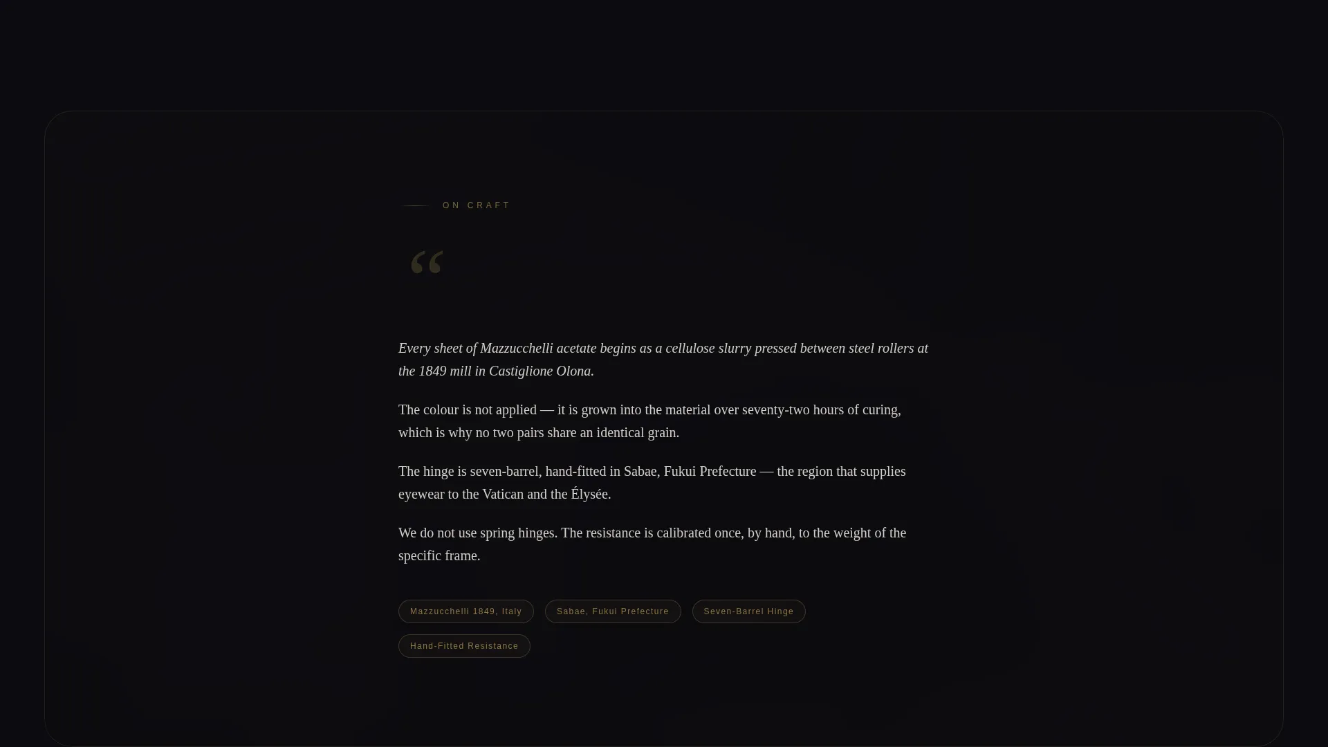 Luxe Minimal Eyewear Landing Page Template