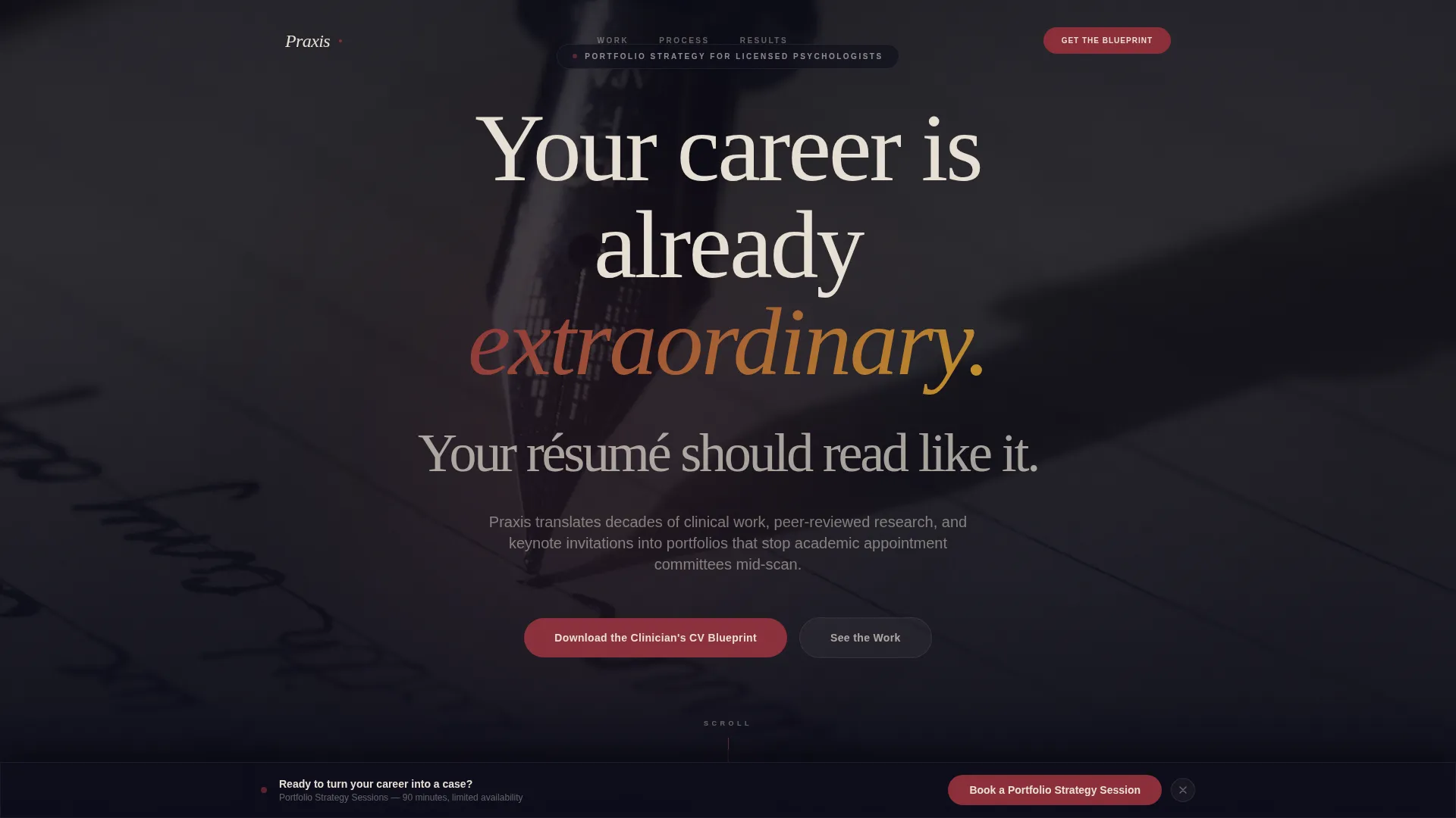 Psychologist Portfolio Landing Page Template