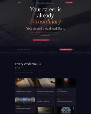 Psychologist Portfolio Landing Page Template