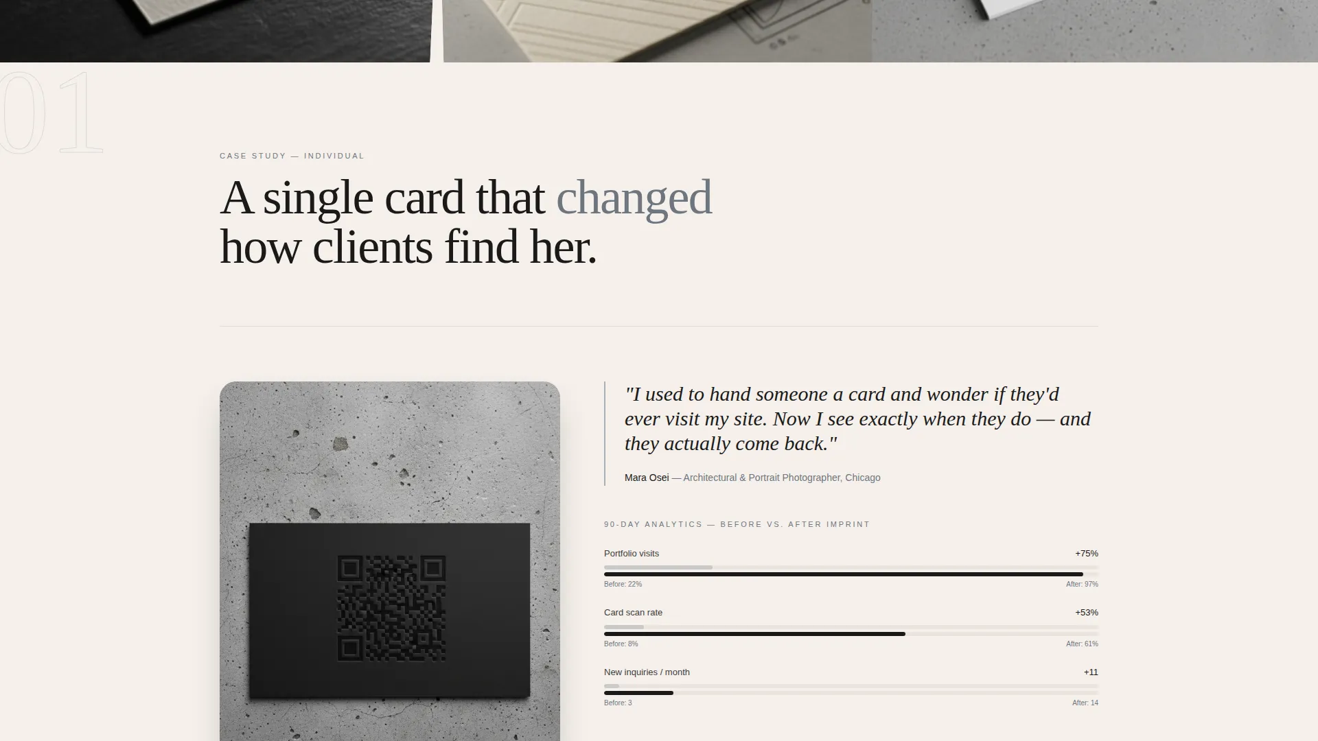 Digital Business Card Professional Website Template